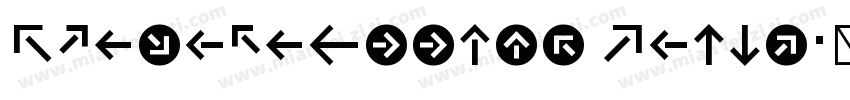 KlavikaArrows Light字体转换